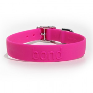 LocalID_1959 *DISC* Bond Pet - Dog Collar - Raspberry - XSmall - 22 - 28CM (8.75 -11in)