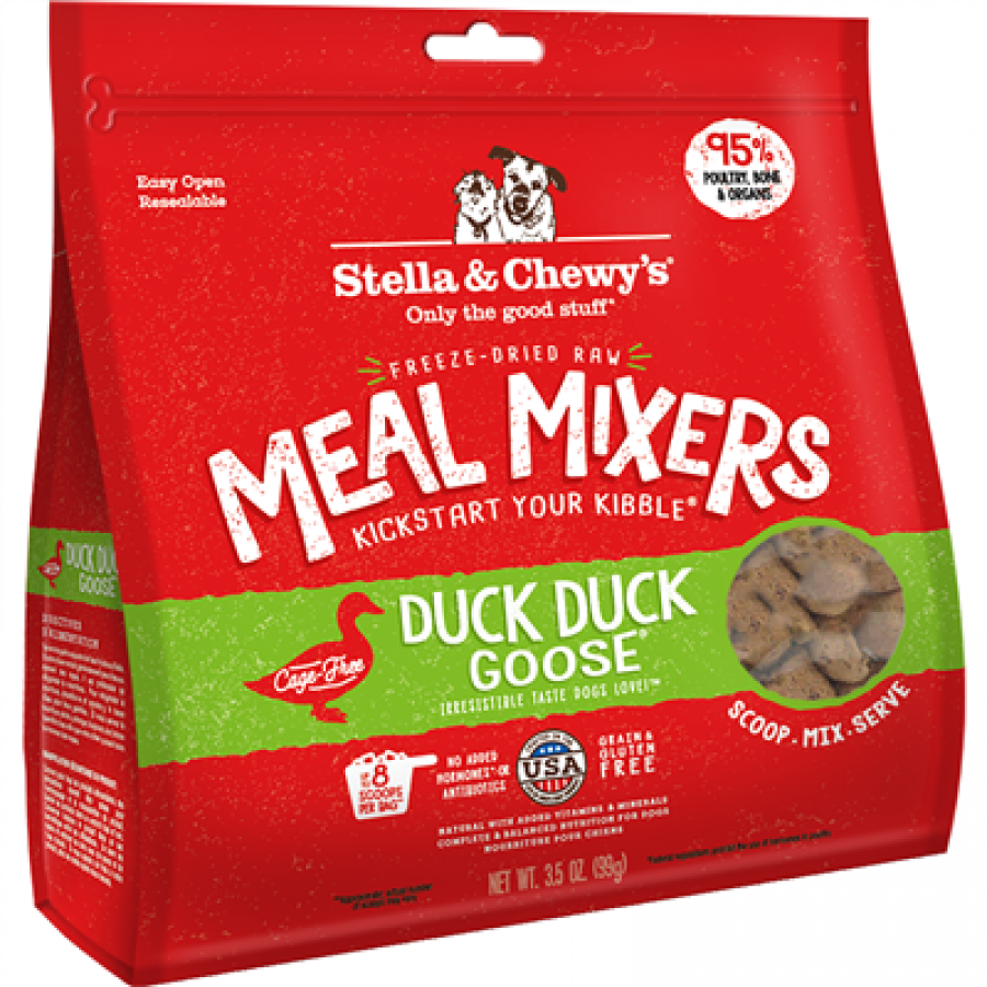 *S.O. - Up to 2 Week Wait* Stella & Chewy's - FD DUCK DUCK GOOSE Meal Mixers - 99GM (3.5OZ)