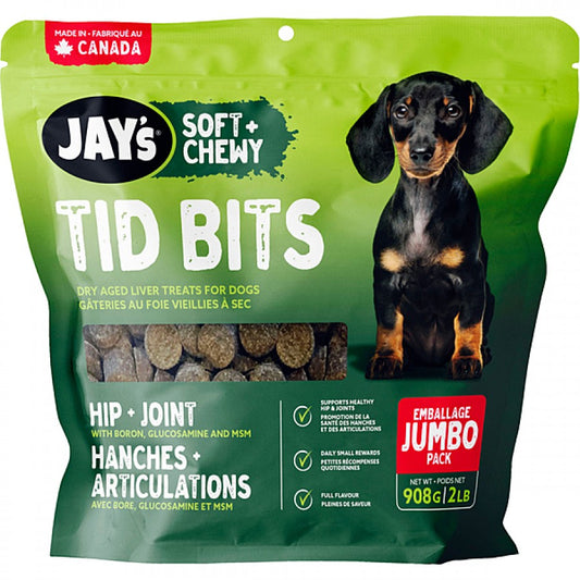 Jay's - Tid Bits HIP and JOINT Dog Treat - JUMBO - 908GM (2lb)