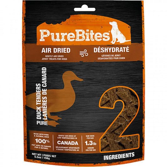 PureBites - Air Dried DUCK JERKY Dog Treats - 156GM (5.5oz)