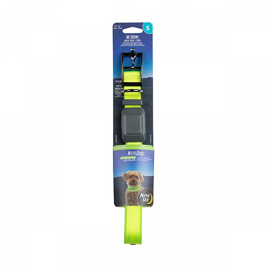 LocalID_66567 Nite Ize - NiteDog Rechargeable LED Collar - LIME - SMALL