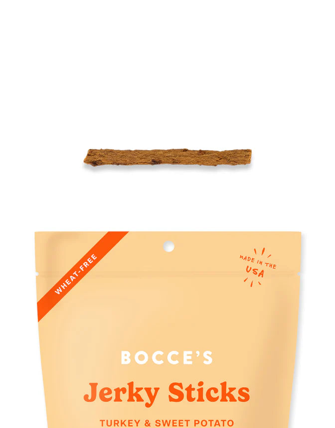 Bocce's Bakery - Grazers Jerky Sticks TURKEY and SWEET POTATO Dog Treat - 113GM (4oz)