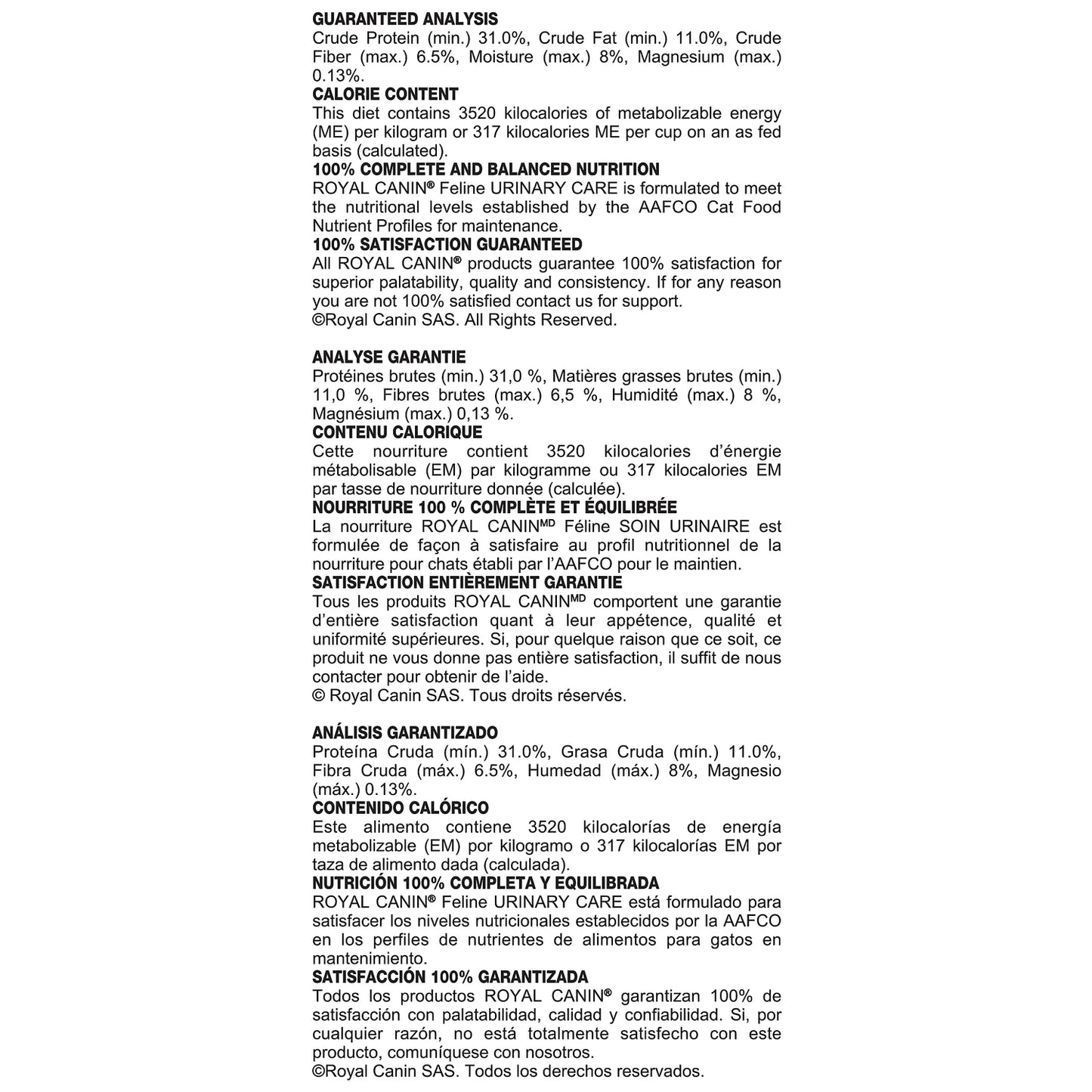 LocalID_65071 Royal Canin - Feline Care Nutrition URINARY CARE Dry Cat Food - 6.36KG (14lb)