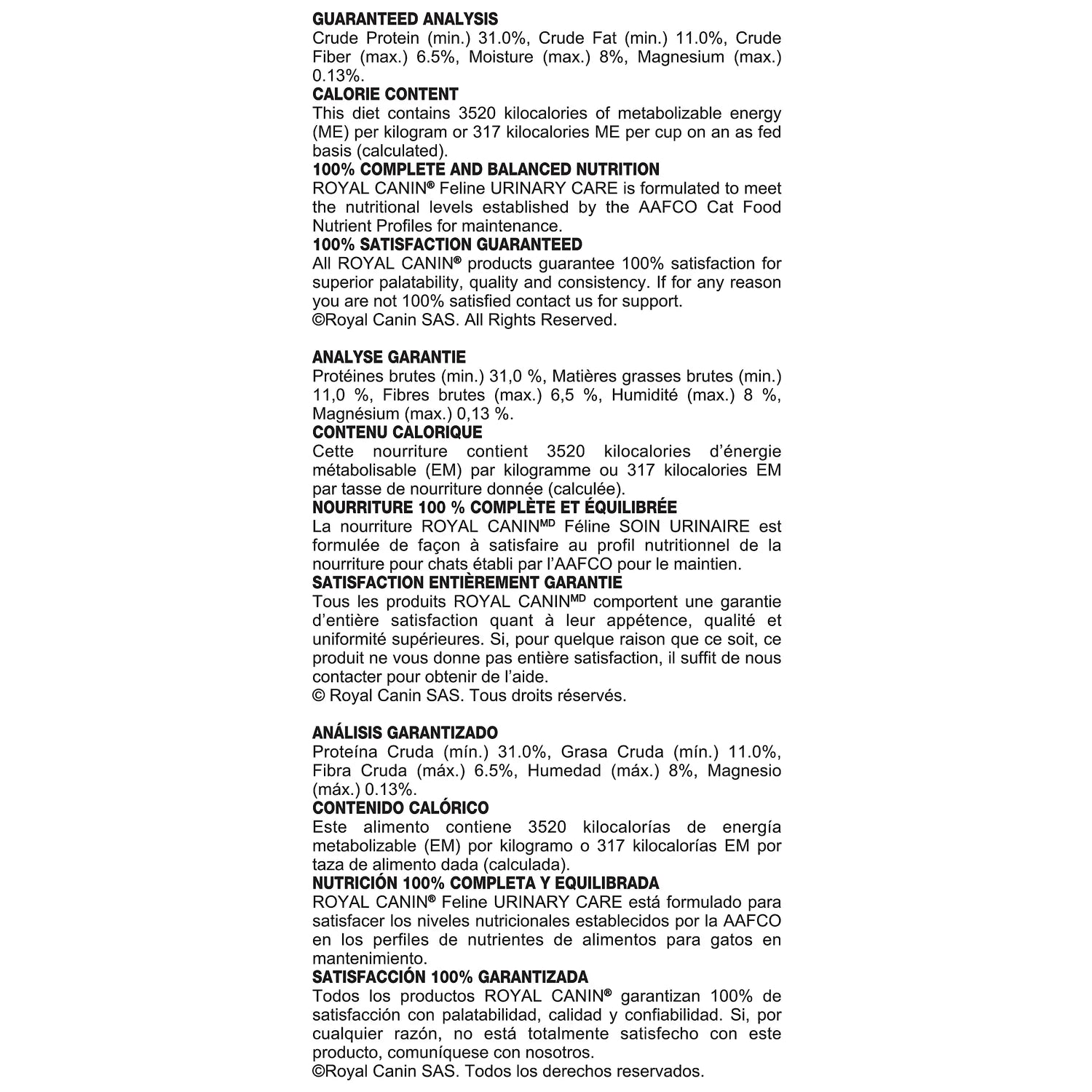 LocalID_65071 Royal Canin - Feline Care Nutrition URINARY CARE Dry Cat Food - 6.36KG (14lb)
