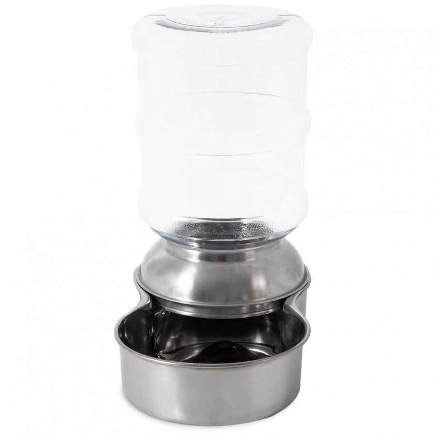 LocalID_50953 Petmate - Stainless Steel Replendish Waterer - Small - 1 Gallon