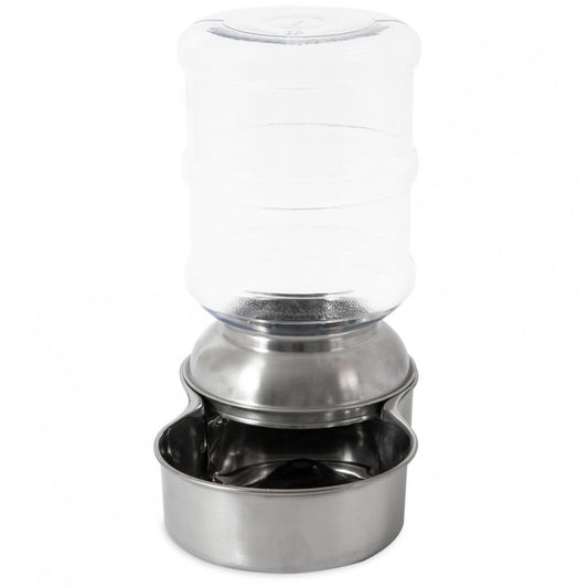 LocalID_50953 Petmate - Stainless Steel Replendish Waterer - Small - 1 Gallon
