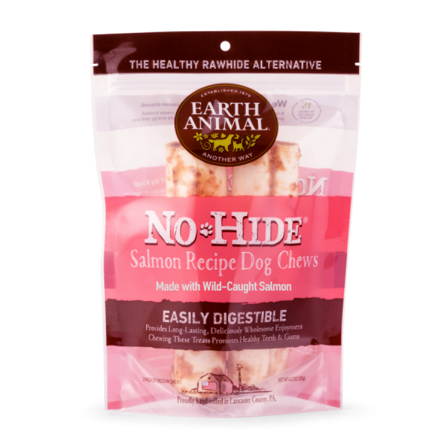 LocalID_54269 Earth Animal - Dog No Hide Chew - Wild Caught Salmon - Medium 2pk 