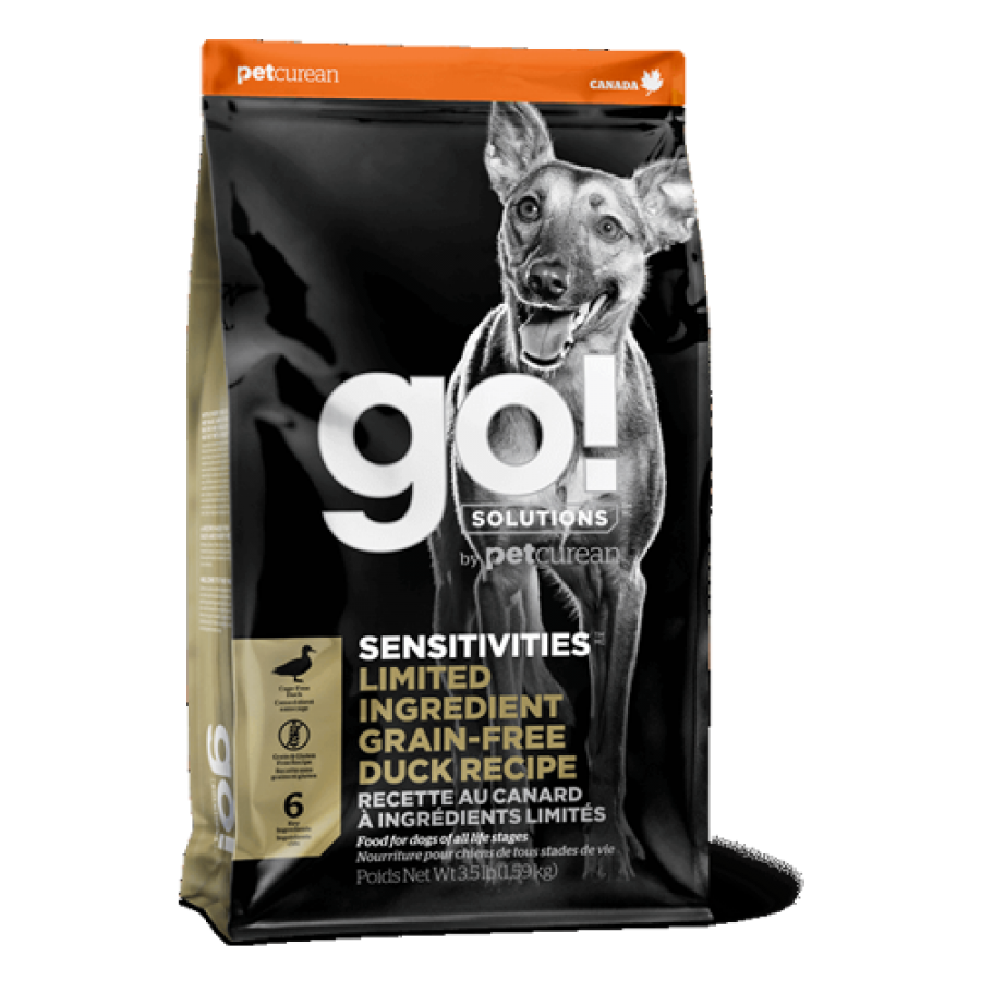 LocalID_50516 Petcurean - GO! Sensitivities GF LID DUCK Dry Dog Food - 9.98KG (22lb)