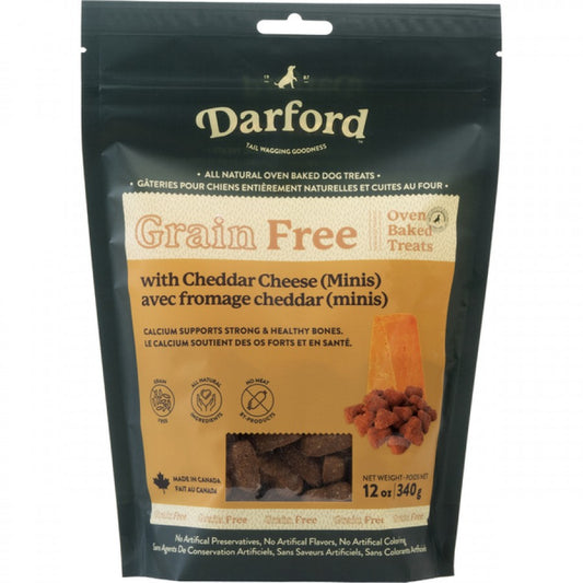 LocalID_71557 Darford - Grain Free CHEDDAR CHEESE Recipe Minis Dog Treat - 340GM (12oz)