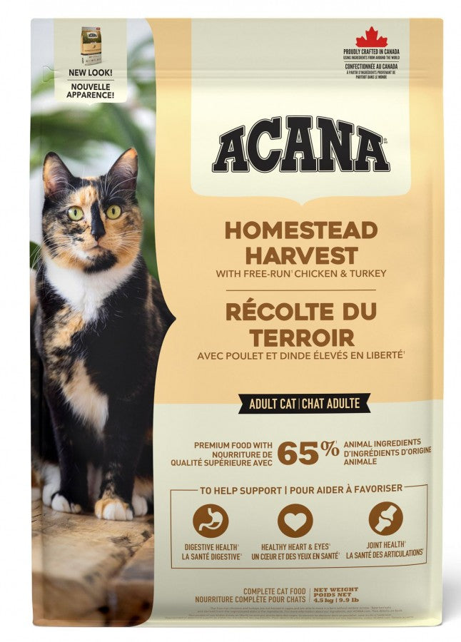 Champion Foods - Acana HOMESTEAD HARVEST Dry Cat Food - 4.5KG (10lb)