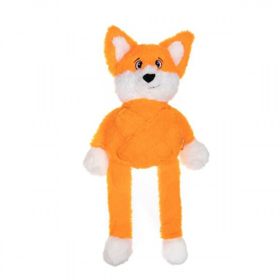 Growl - Pulldozers Fox Dog Toy - ORANGE - 29CM (21.3in)