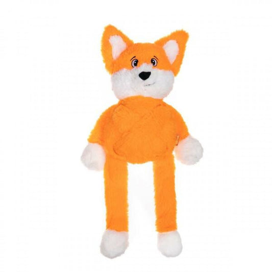 Growl - Pulldozers Fox Dog Toy - ORANGE - 29CM (21.3in)