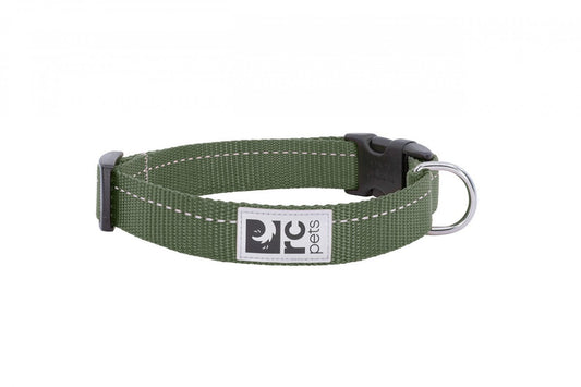 LocalID_55533 RC Pets - PRIMARY Clip Collar - DARK OLIVE - XXSmall - 0.5in x 6-9in
