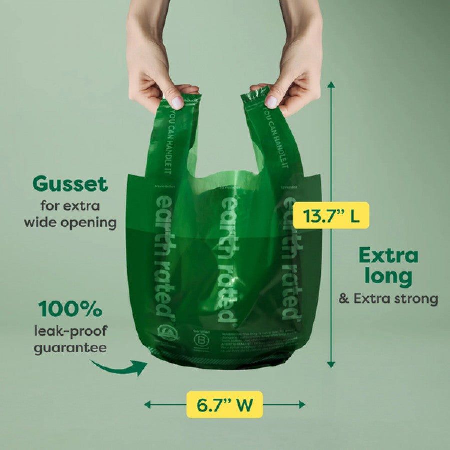 LocalID_71874 Earth Rated - Handle Bags on Refill Rolls - LAVENDER - 120 Bags