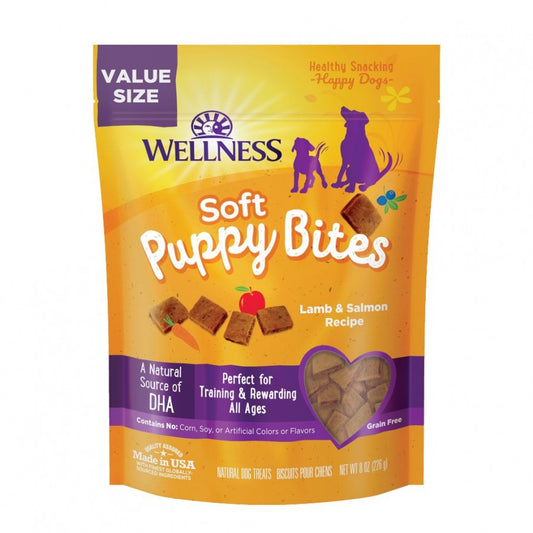 Wellness - Soft Puppy Bites LAMB and SALMON Dog Treat - 226GM (8oz)