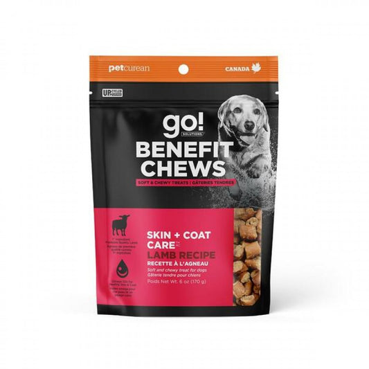 LocalID_65033 Petcurean - GO! Benefit Chews Skin + Coat Care LAMB Dog Treat - 170GM (6oz)