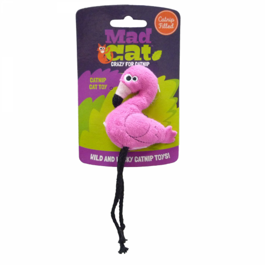 *S.O. - Up to 2 Week Wait* Mad Cat - Flingin Flamingo Cat Toy - 19CM (7in)