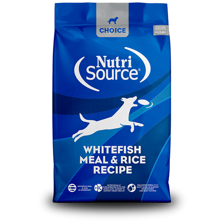 *S.O. - Up to 3 Week Wait* NutriSource - Choice Whitefish Meal & Rice Dry Dog Food - 13.6KG (30lb) (UPDATE WHEN IN)