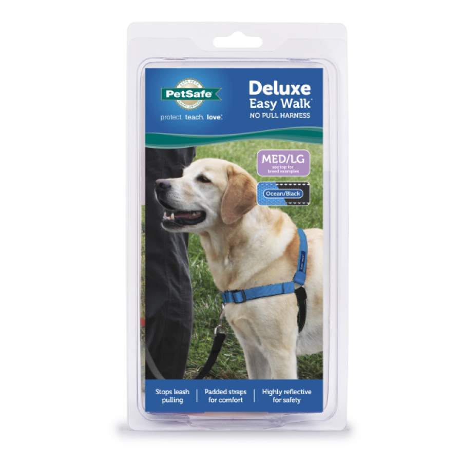 PetSafe - Deluxe Easy Walk Harness - OCEAN - MEDIUM/LARGE