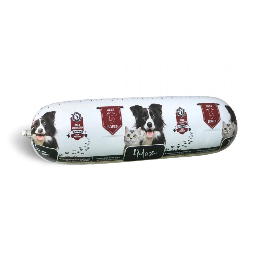 *S.O. - Up to 3 Week Wait* Moz - Dog/Cat Raw Food Roll - BEEF - 900GM (2lb)