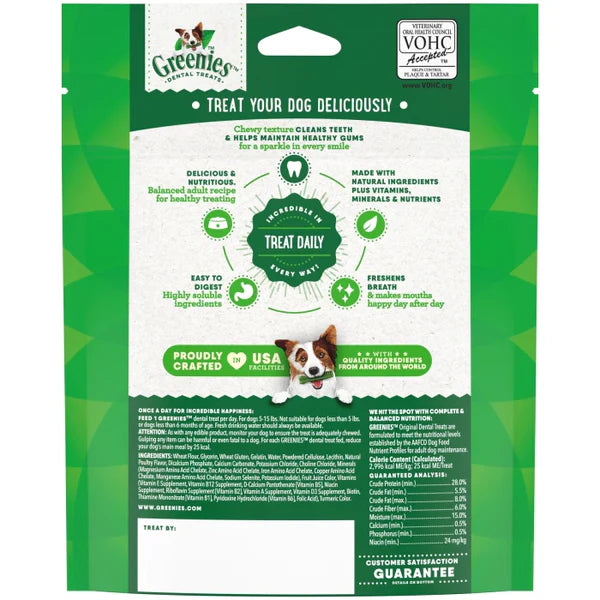 Greenies - Dental Chew ORIGINAL Dog Chew - TEENIE - 170GM (6oz) - 22CT