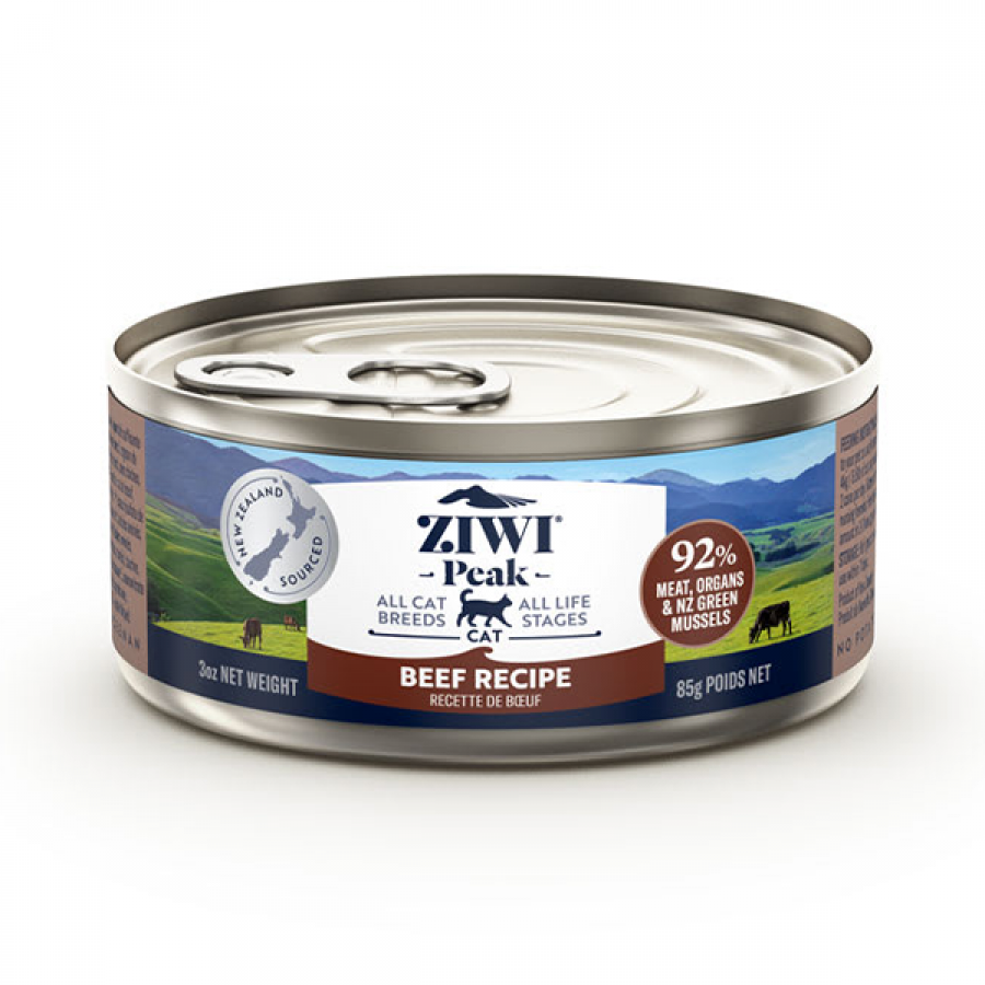 *S.O. - Up to 3 Week Wait* ZIWI - Peak BEEF Wet Cat Food - 85GM (3oz)