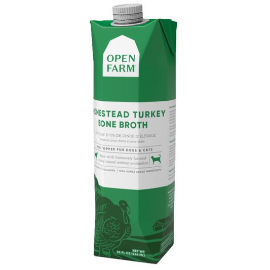 LocalID_57313 Open Farm - Dog-Cat TURKEY BONE BROTH Topper - 1L (33.8oz)