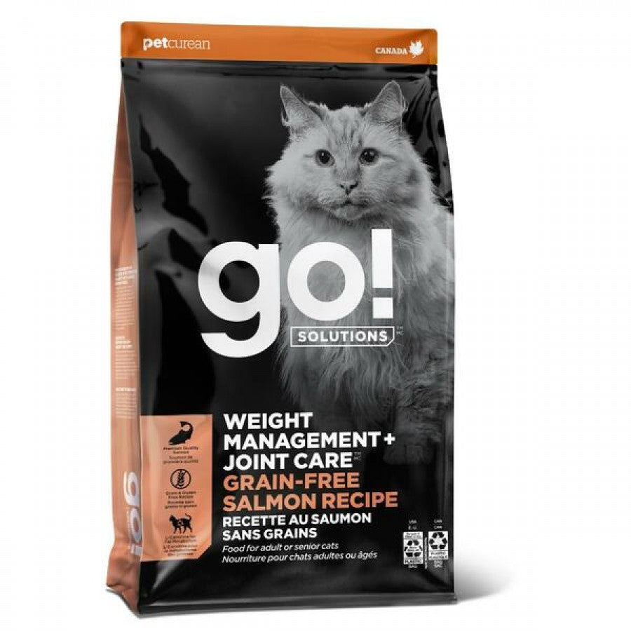 Petcurean - GO! Weight & Joint Care GF SALMON Dry Cat Food - 5.44KG (12lb)