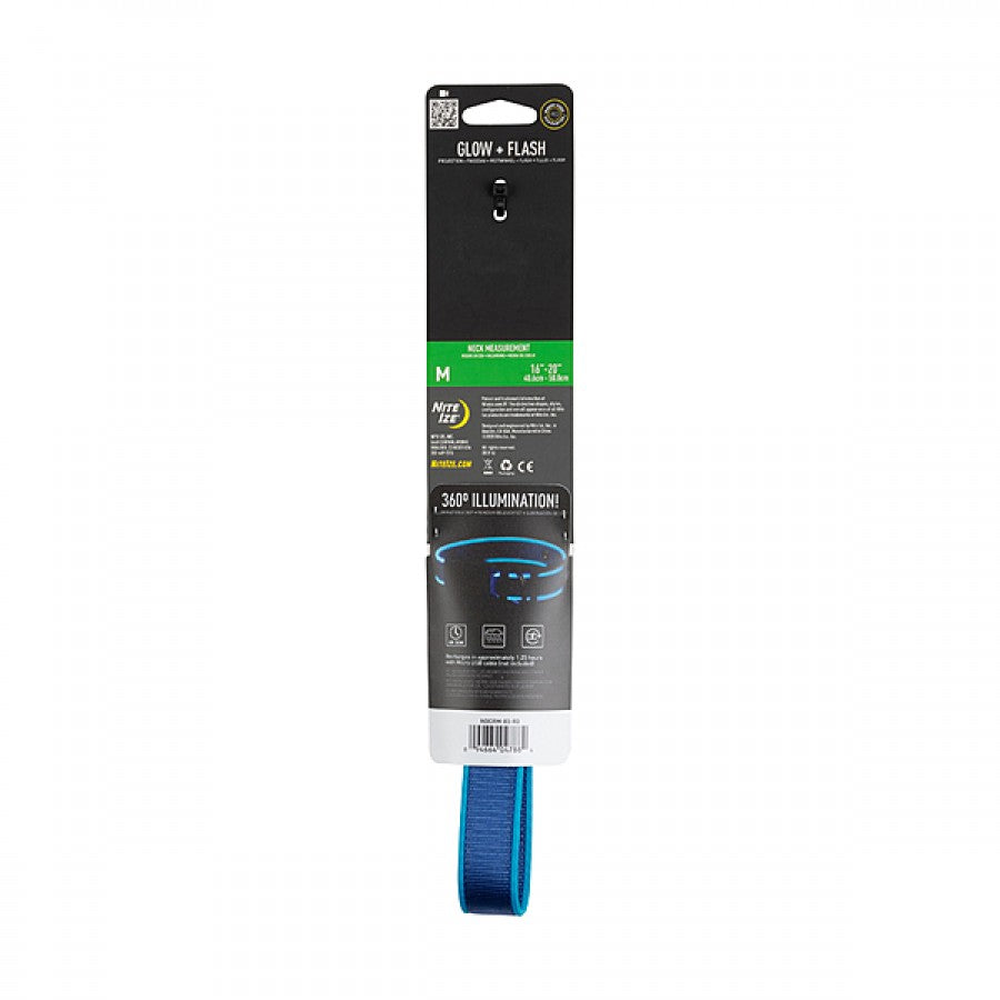 LocalID_66548 Nite Ize - NiteDog Rechargeable LED Collar - BLUE - MEDIUM