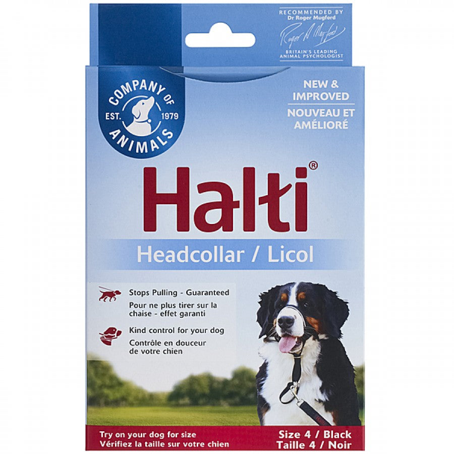 LocalID_66531 Company of Animals - Halti Nylon Head Collar - BLACK - Size 4