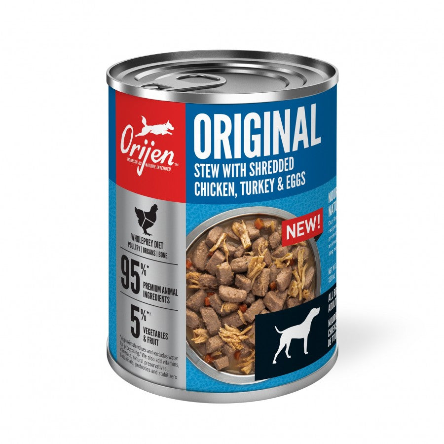 *S.O. - Up to 2 Week Wait* Champion Foods - Orijen - Original Stew Recipe with CHICKEN, TURKEY & EGGS Wet Dog Food - 363GM (12.8oz)