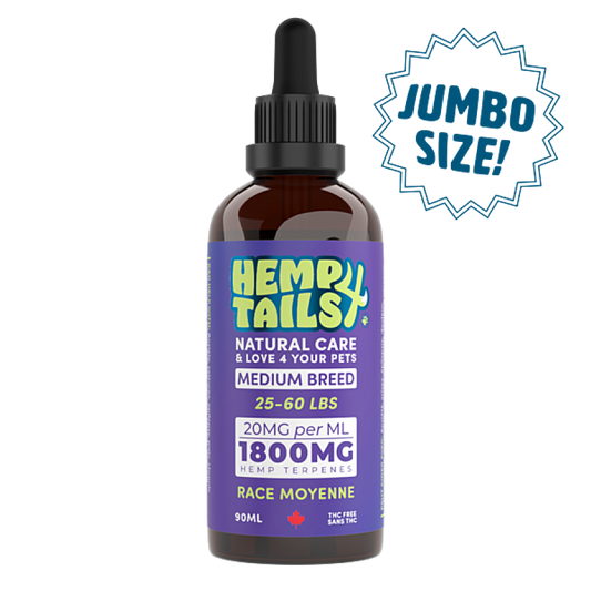 Hemp 4 Tails - Hemp Seed Oil Medium Breed - 1800MG/90ML