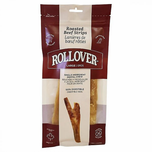 LocalID_56471 Rollover - Roasted Strips BEEF Dog Chew - 28CM (11in) - 2PK