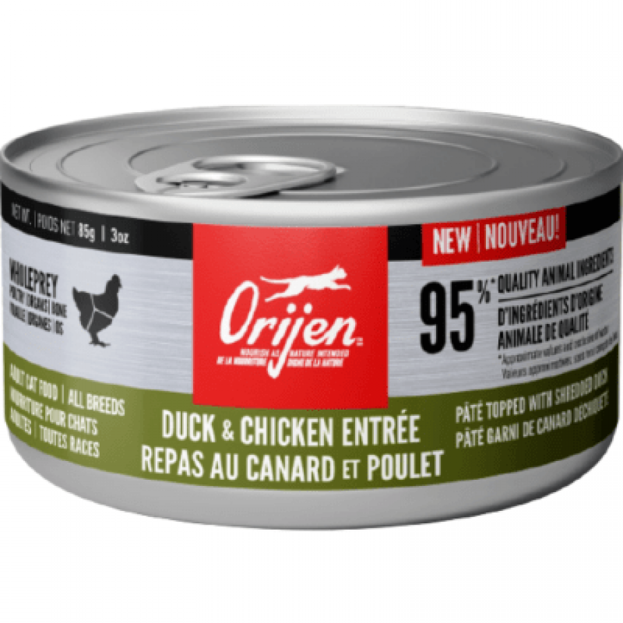 *S.O. - Up to 2 Week Wait* Champion Foods - Orijen DUCK and CHICKEN Entrée Wet Cat Food - 85GM (3oz)