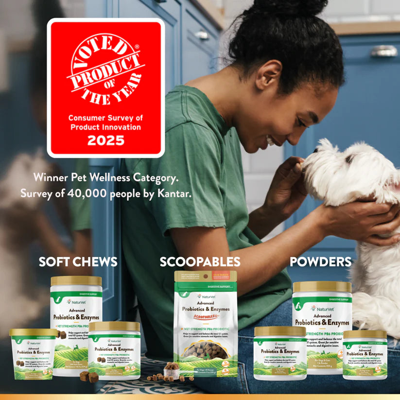 LocalID_70919 NaturVet - Advanced Soft Chew Probiotic & Enzymes - 168GM (5.9oz) - 70CT