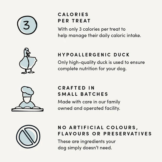 LocalID_68111 Crumps' Naturals - Mini Trainers Semi-Moist DUCK Dog Treat - 300GM (10.6oz)