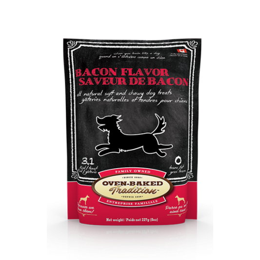 Bio Biscuit - Oven-Baked Tradition Dog Treat - BACON - 227GM (8oz)