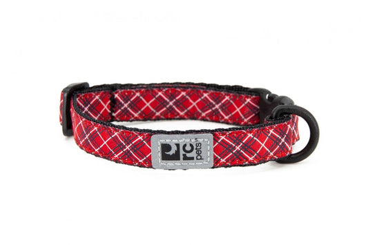 RC Pets - Kitty Breakaway Collar - RED TARTAN - 20-25CM (8-10in)