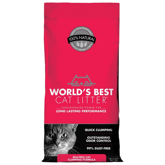 World's Best - MULTICAT Clumping Cat Litter - 12.7KG (28lb)