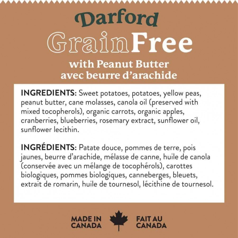 LocalID_68193 Darford - GF PEANUT BUTTER Recipe Dog Treat - 340GM (12oz)