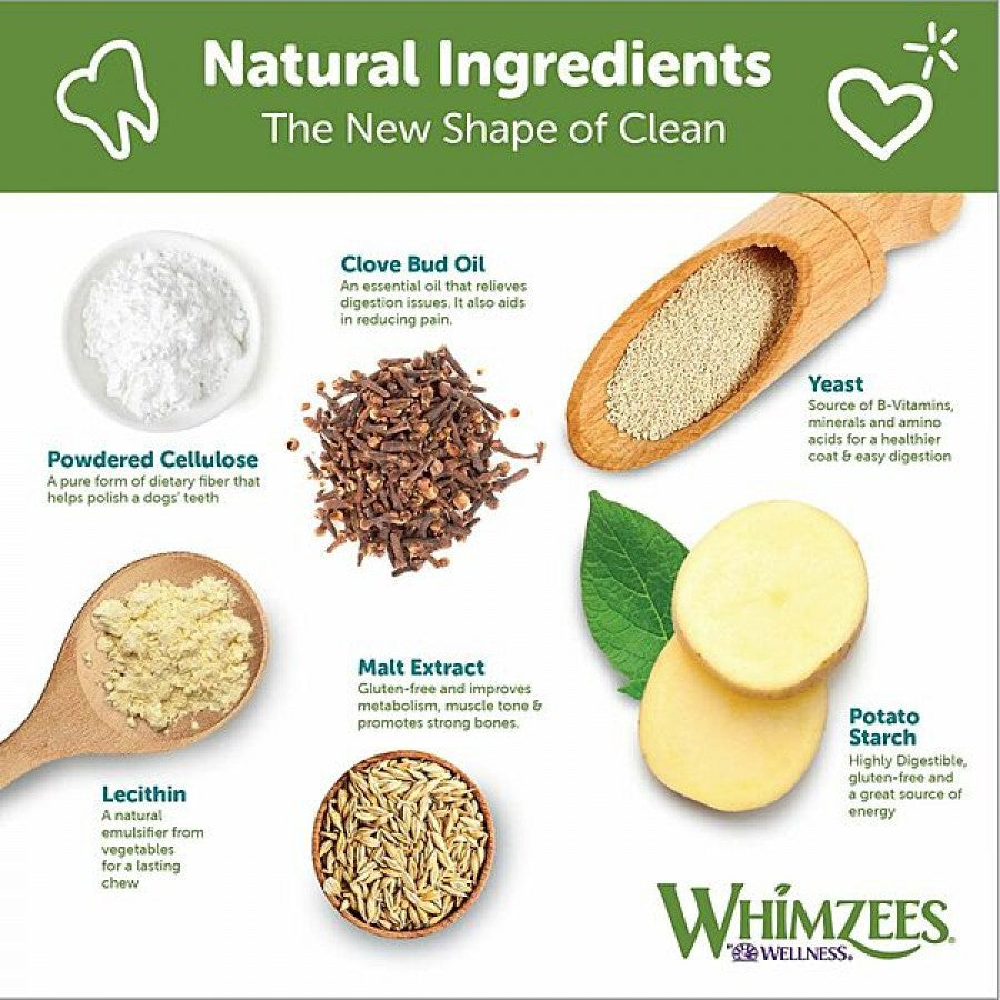 LocalID_69058 Whimzees - VEGGIE STRIP Dental Chew - MEDIUM - 15CM (6in) - 14PK