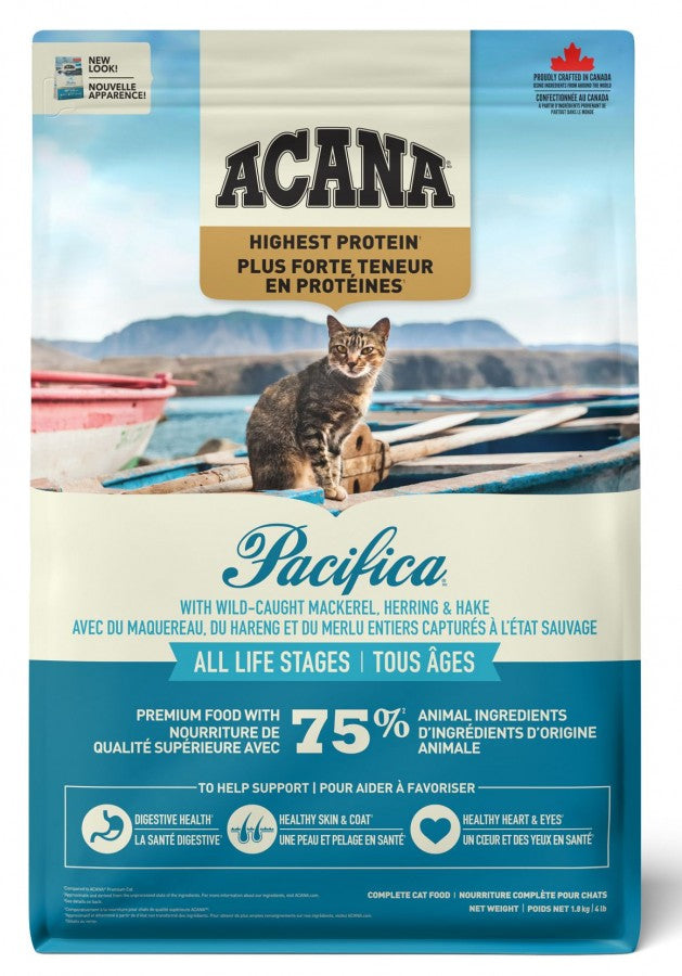 Champion Foods - Acana PACIFICA Enhanced Dry Cat Food - 1.8KG (4lb)