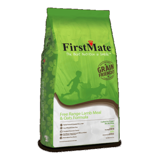 FirstMate - Grain Friendly Free Range LAMB and OATS Dry Dog Food - 11.4KG (25lb)