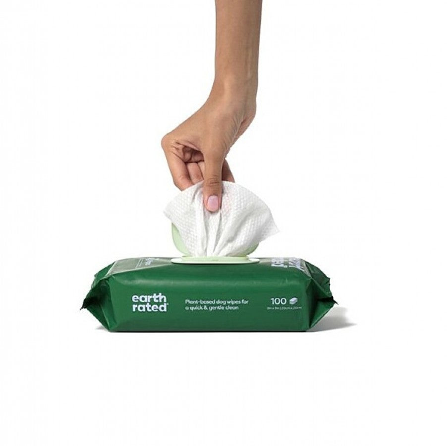 LocalID_65912 Earth Rated - Compostable Pet Wipes - LAVENDER - 20x20CM (8x8in) - 100PK