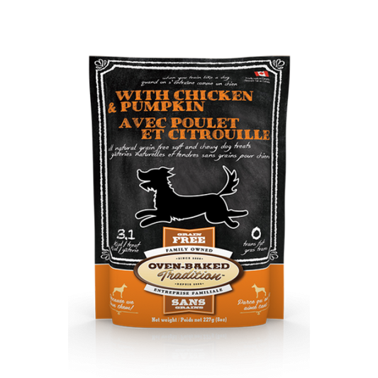 Bio Biscuit - Oven-Baked Tradition Dog Treat - CHICKEN and PUMPKIN - 227GM (8oz)