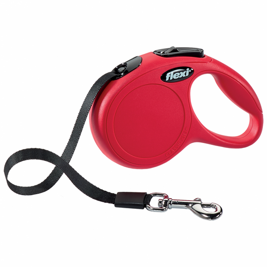 *S.O. - Up to 2 Week Wait* Flexi - Classic Tape Flexi Dog Leash - RED - XSMALL - 3M