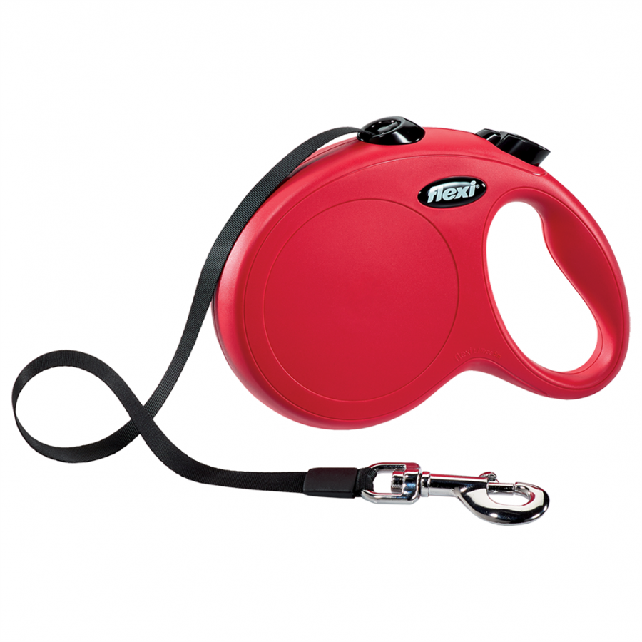 Flexi - Classic Tape Flexi Dog Leash - RED - LARGE - 5M