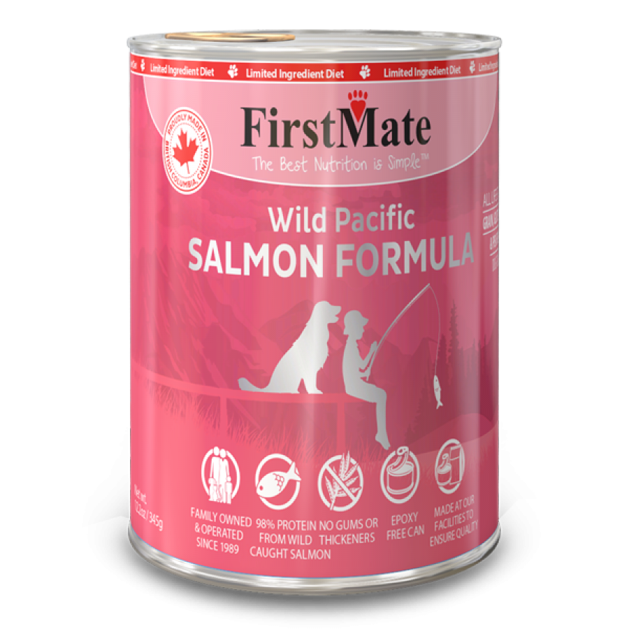 FirstMate - LID GF Can SALMON Wet Dog Food - 345GM (12.2oz)