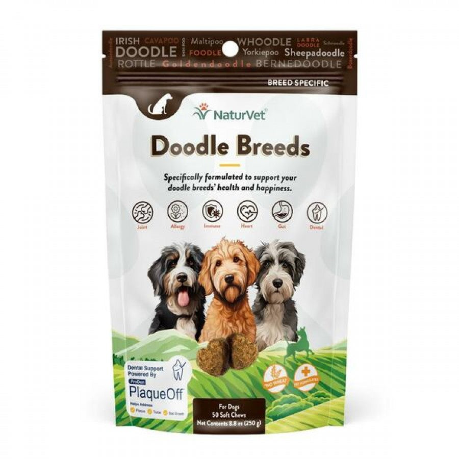 NaturVet - Soft Chew Doodle Breed - 250GM (8.8oz) - 50CT