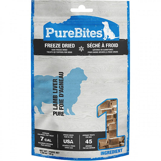 Pure Bites - Freeze Dried LAMB Dog Treats - 45GM (1.58oz)